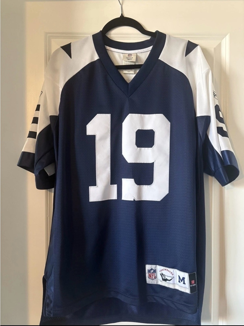 NFL Dallas Cowboys Navy and White Miles Austin #19 Game Jersey